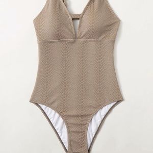 NWT!! SHEIN One Piece Snakeskin Swimsuit